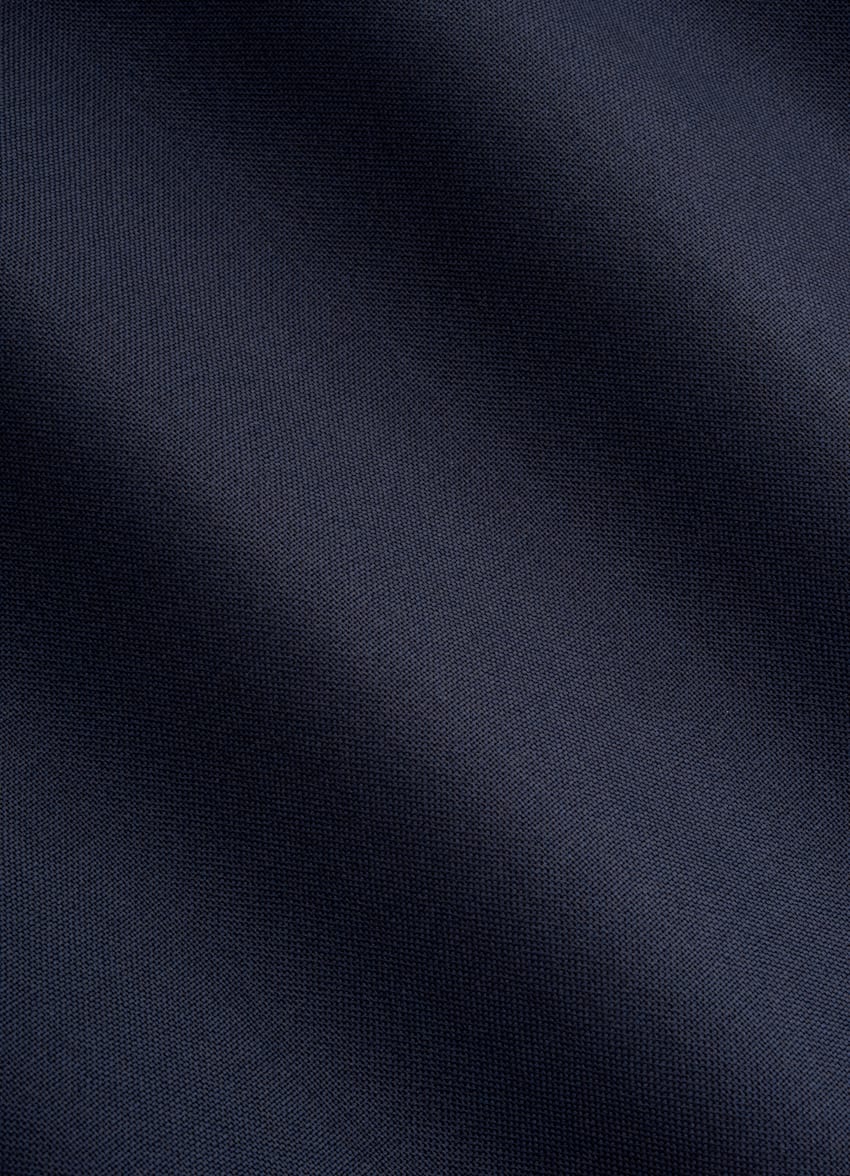 SUITSUPPLY Pura lana tropical S120s de Vitale Barberis Canonico, Italia Traje Custom Made azul marino
