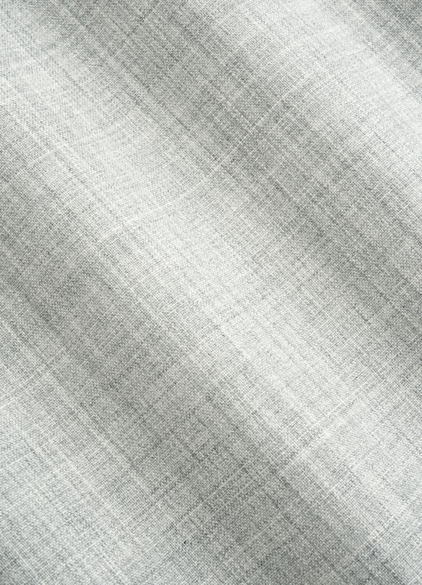 SUITSUPPLY Pure laine tropicale S120's - Vitale Barberis Canonico, Italie Costume sur mesure Custom Made gris clair