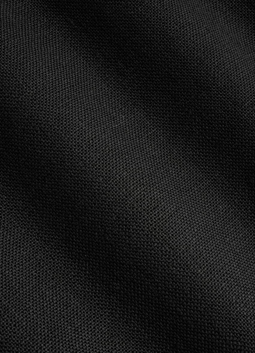 SUITSUPPLY Pur lin - Rogna, Italie Costume sur mesure Custom Made noir