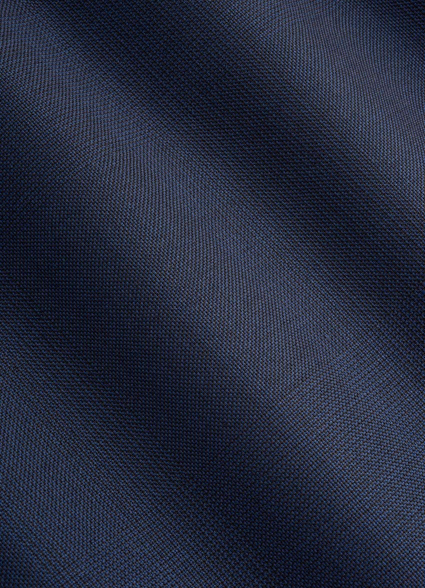 SUITSUPPLY Pure S110's Wool by Vitale Barberis Canonico, Italy Mid Blue Checked Custom Made Suit