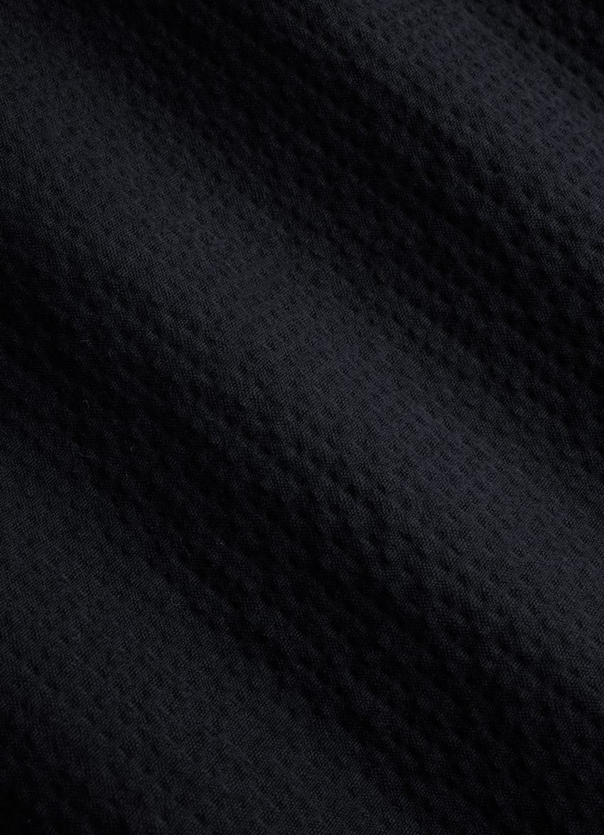 SUITSUPPLY Stretch Cotton Seersucker by Subalpino, Italy Navy Havana Suit