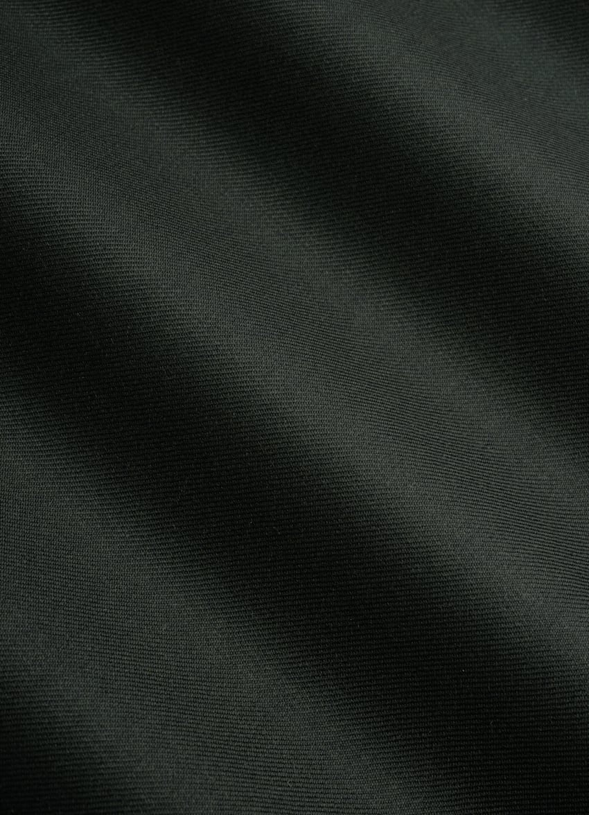 SUITSUPPLY Pura lana S150s de Vitale Barberis Canonico, Italia Traje Lazio tres piezas verde oscuro corte Tailored