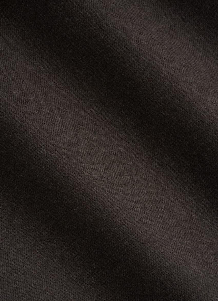 SUITSUPPLY 意大利 Vitale Barberis Canonico 生产的S120 支羊毛法兰绒面料 Havana 深棕色合体身型西装