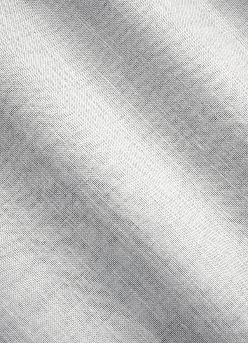 SUITSUPPLY Summer Wool Silk Linen by Rogna, Italy Light Grey Tailored Fit Havana Suit