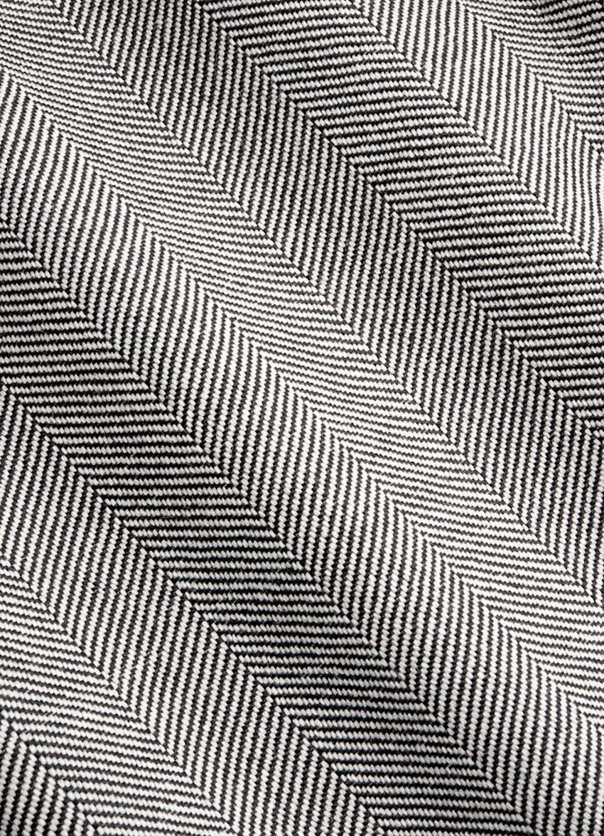 SUITSUPPLY All season Laine soie par Rogna, Italie Costume Milano coupe Tailored gris à chevrons