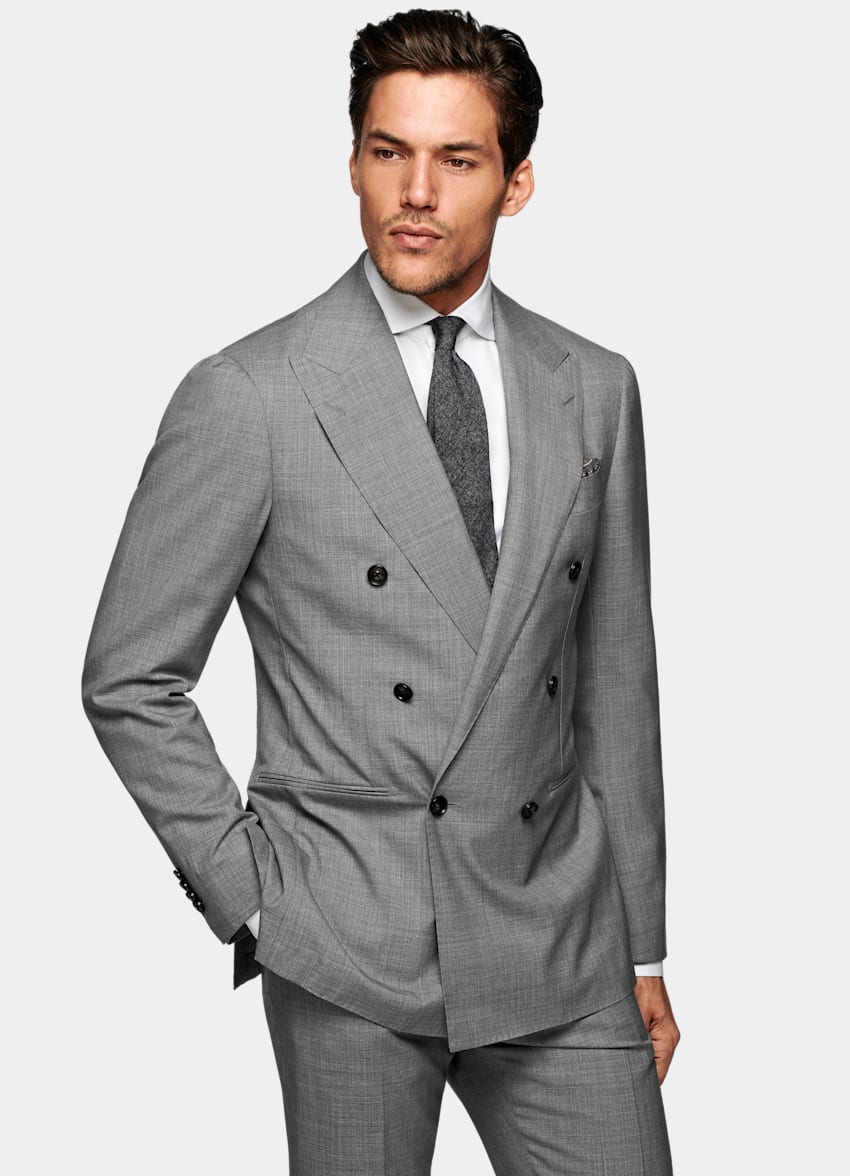 Mid Grey Custom Made Suit | Traceable Wool | Suitsupply Online Store