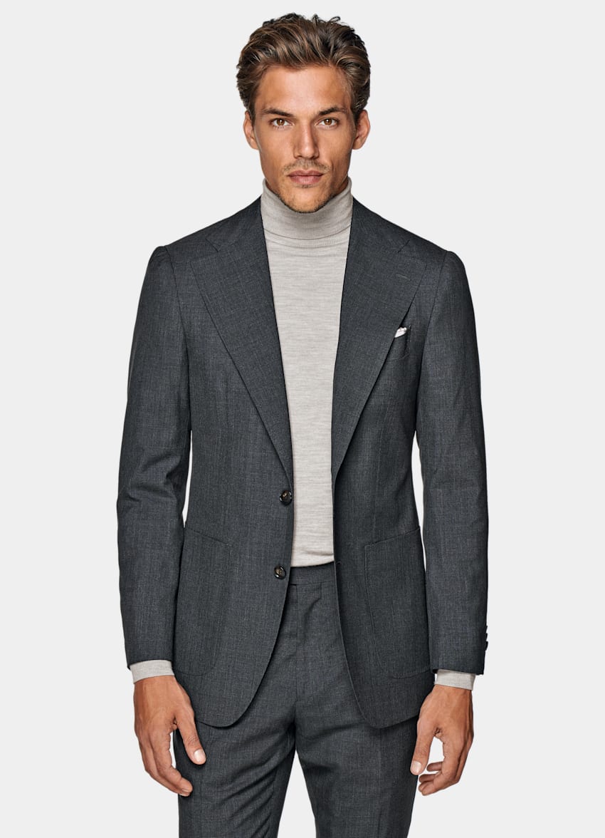 Dark Grey Custom Made Suit | Traceable Wool | Suitsupply Online Store