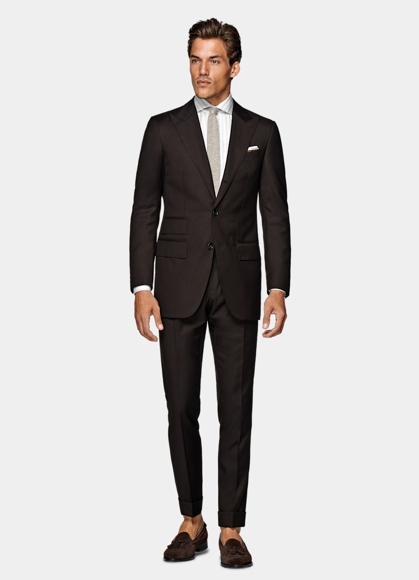 Dark Brown Custom Made Suit | Traceable Wool | SUITSUPPLY