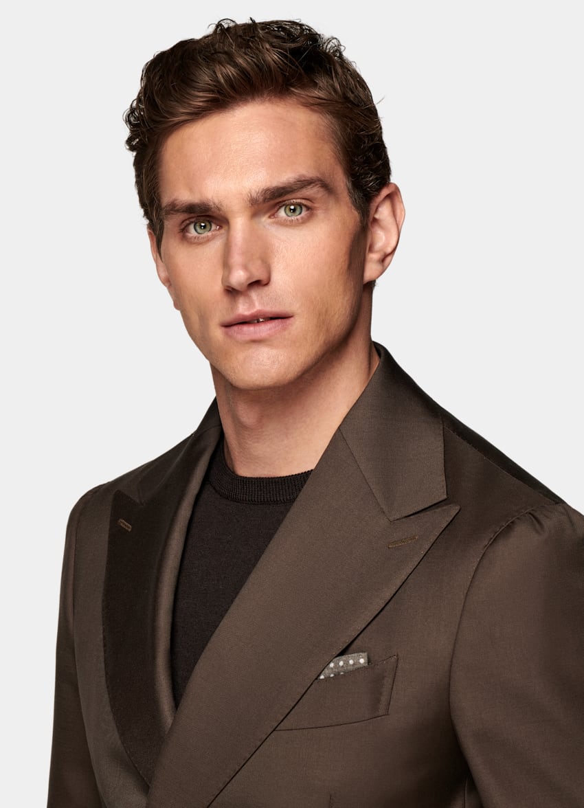 Mid Brown Custom Made Suit Pure Wool S110's Suitsupply Online Store