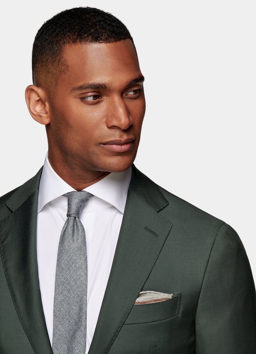 Dark Green Custom Made Suit | Traceable Wool | SUITSUPPLY
