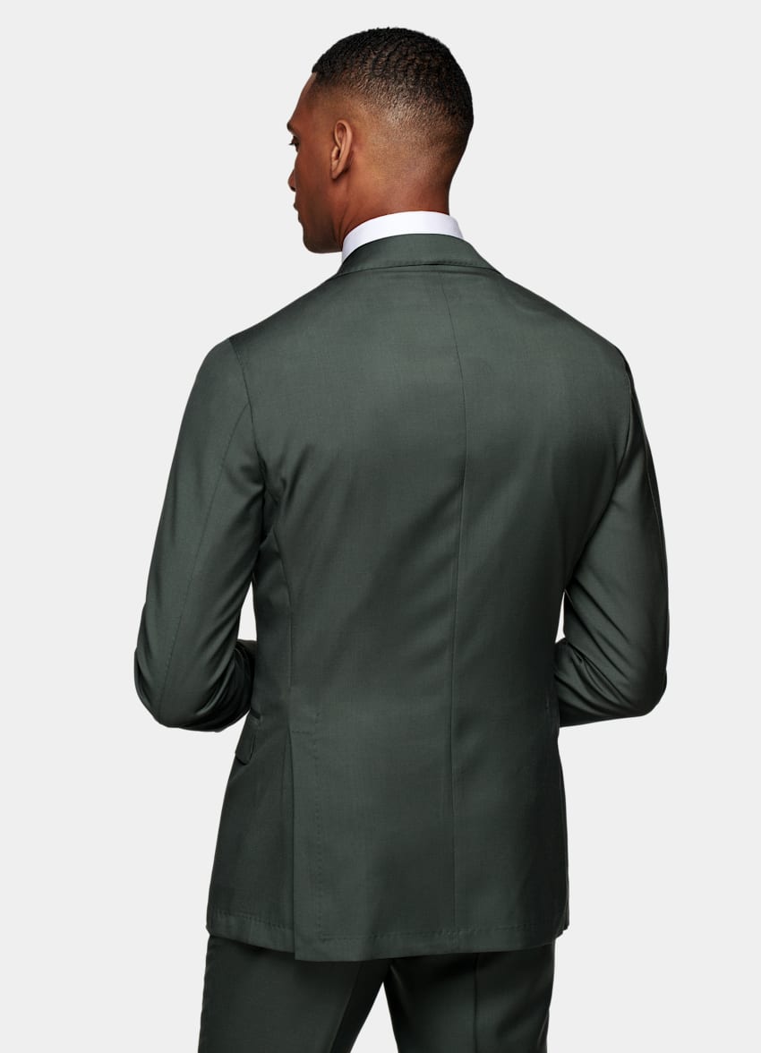 Dark Green Custom Made Suit Traceable Wool SUITSUPPLY