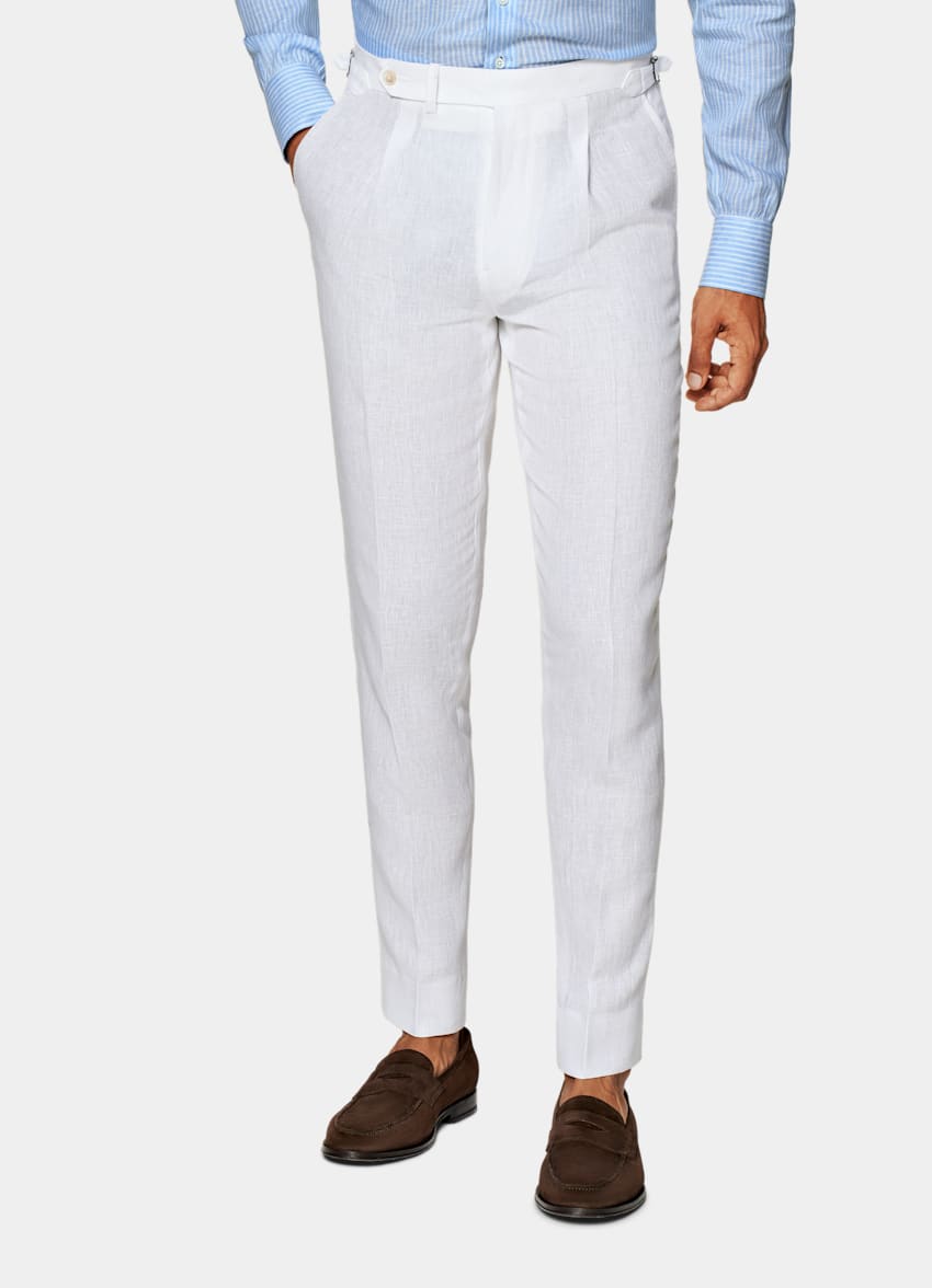 Off-White Custom Made Suit in Pure Linen | SUITSUPPLY US