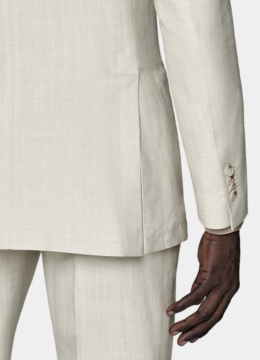 SUITSUPPLY Ren ull från E.Thomas, Italien Custom Made ljusbrun kostym