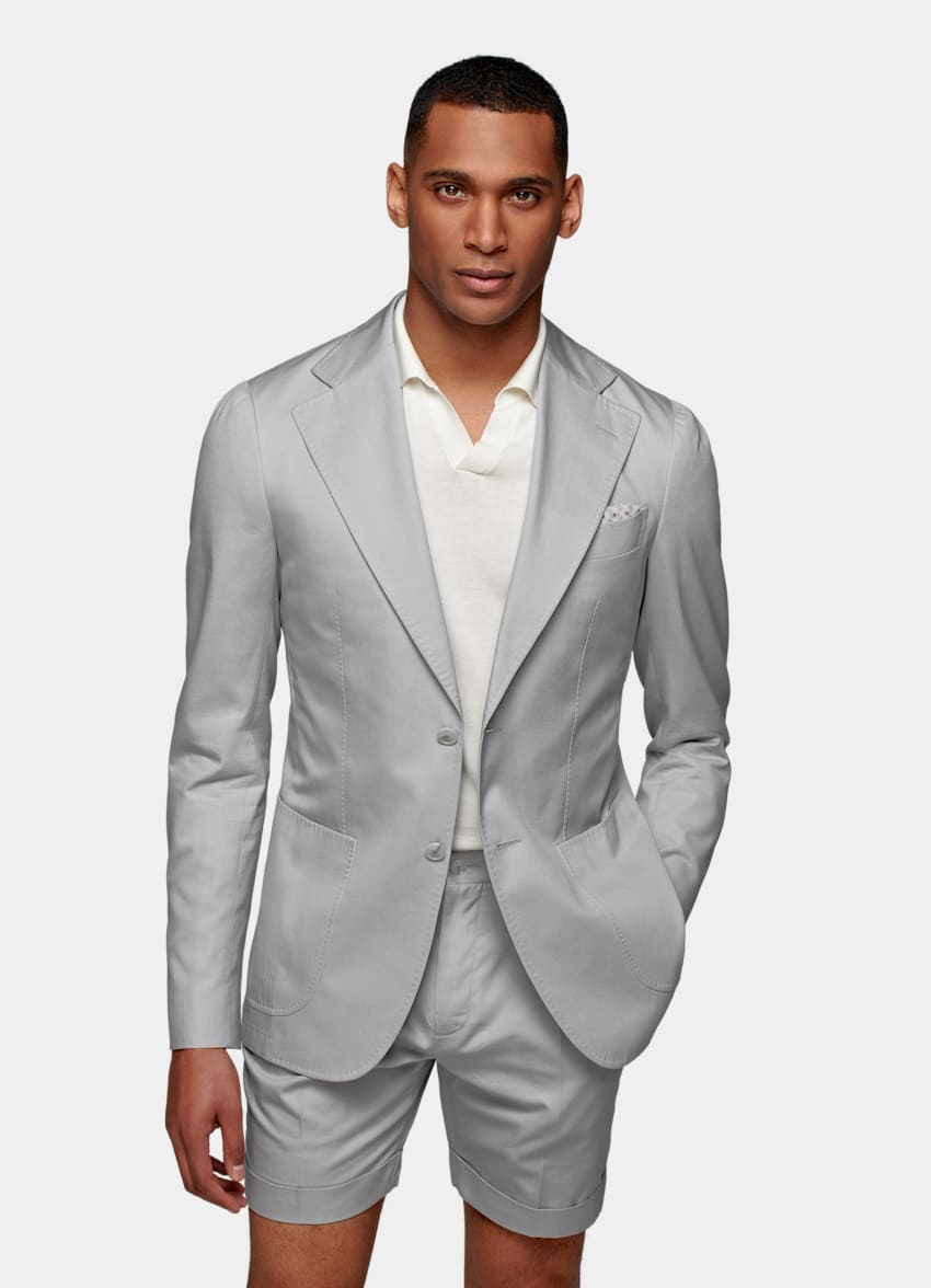 Light Grey Havana Suit | Cotton Cashmere Single Breasted | Suitsupply ...