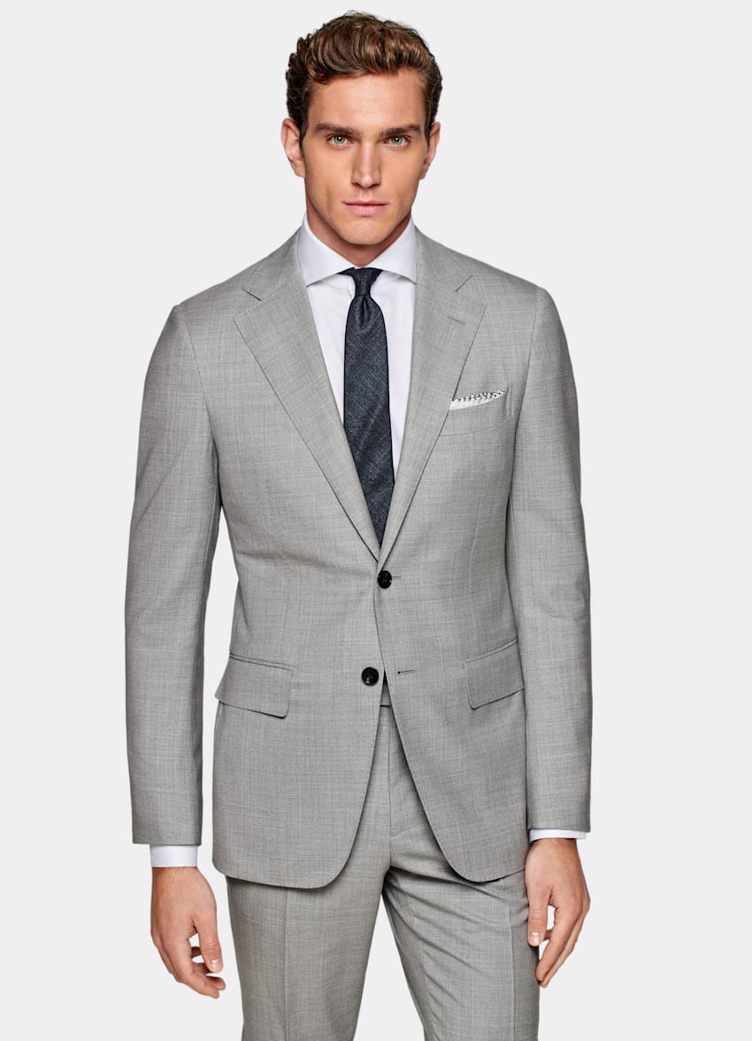 Light Grey Lazio Suit in Pure S150's Wool | SUITSUPPLY US