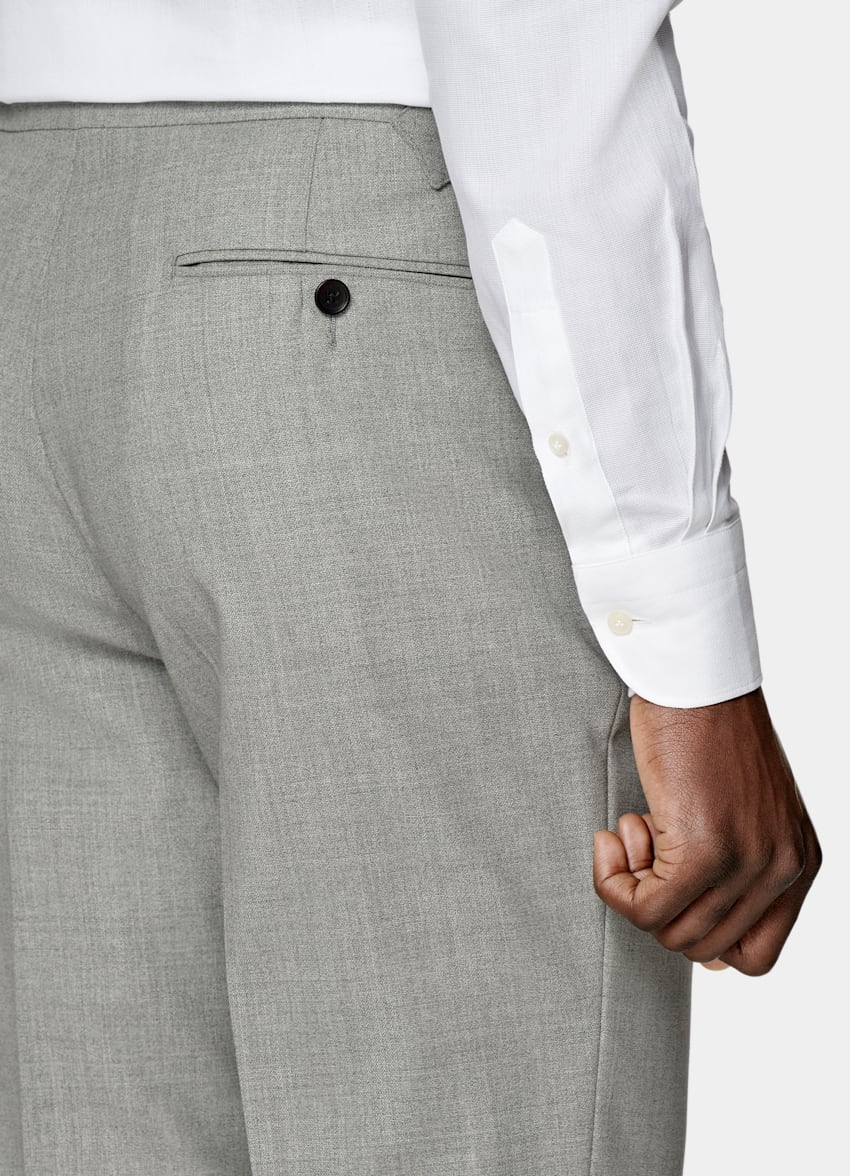 Light Grey Havana Suit in Pure 4-Ply Traveller Wool | SUITSUPPLY US