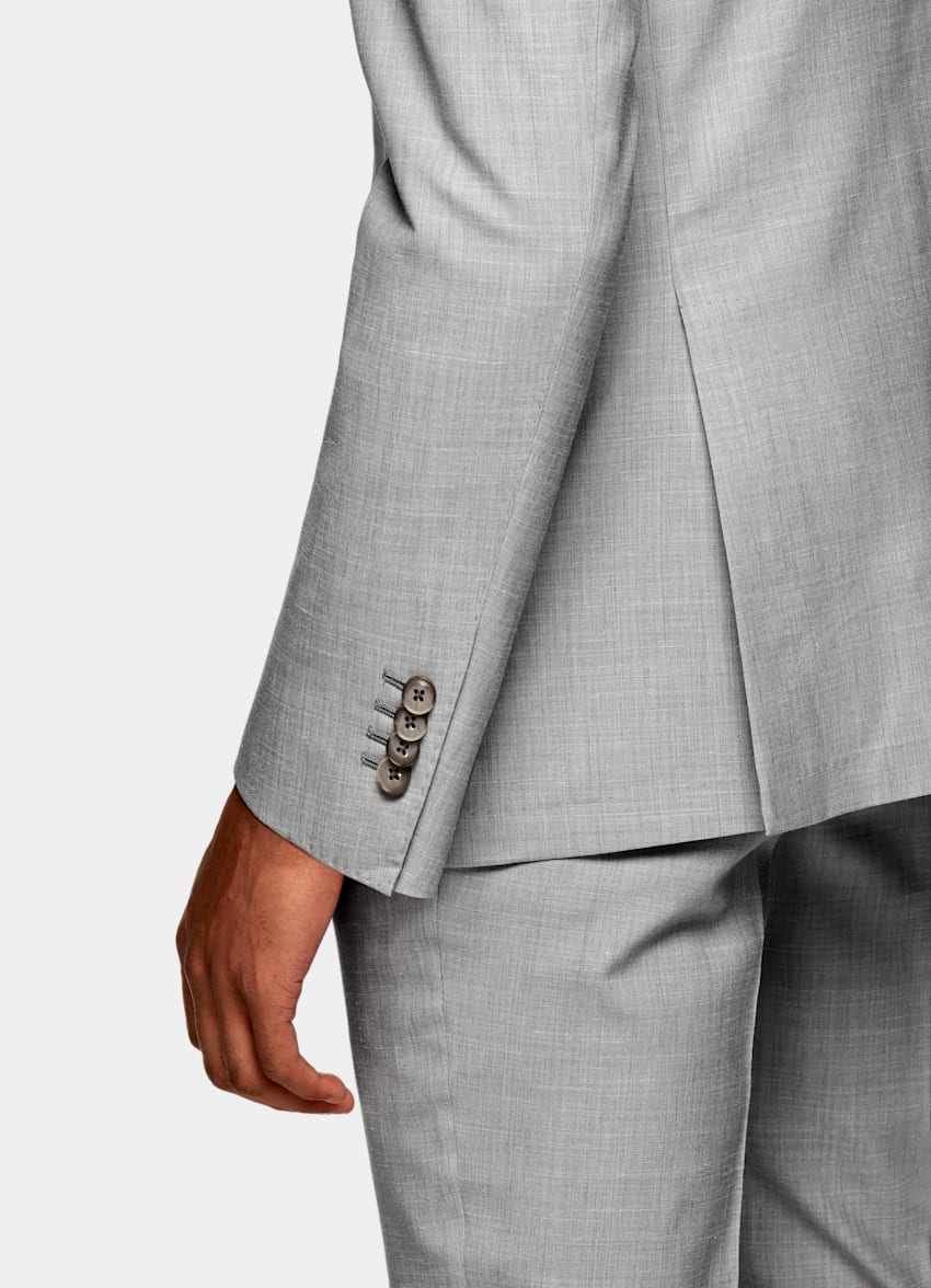 Mid Grey Havana Suit | Wool Silk Linen Single Breasted | Suitsupply ...