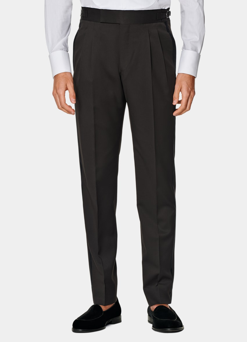 Dark Brown Lazio Tuxedo in Pure S110's Wool | SUITSUPPLY US