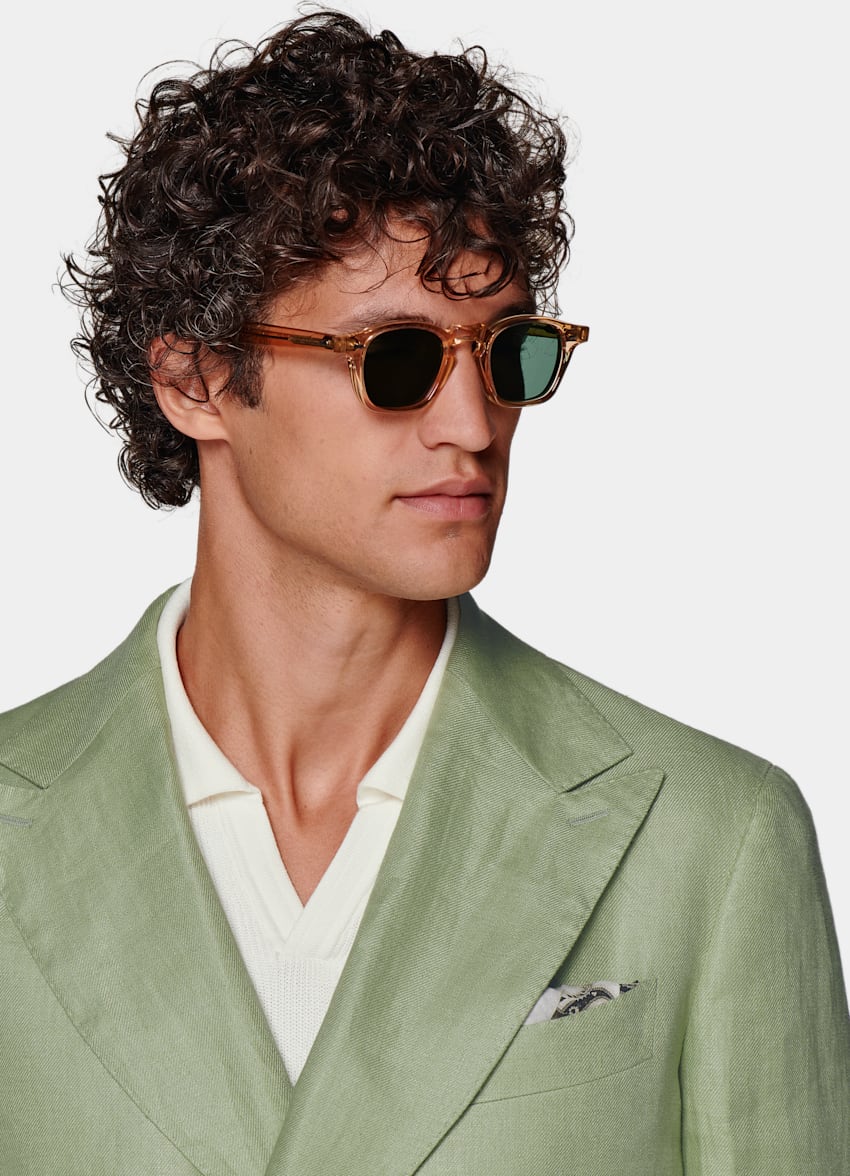 Light Green Havana Suit in Pure Linen | SUITSUPPLY US