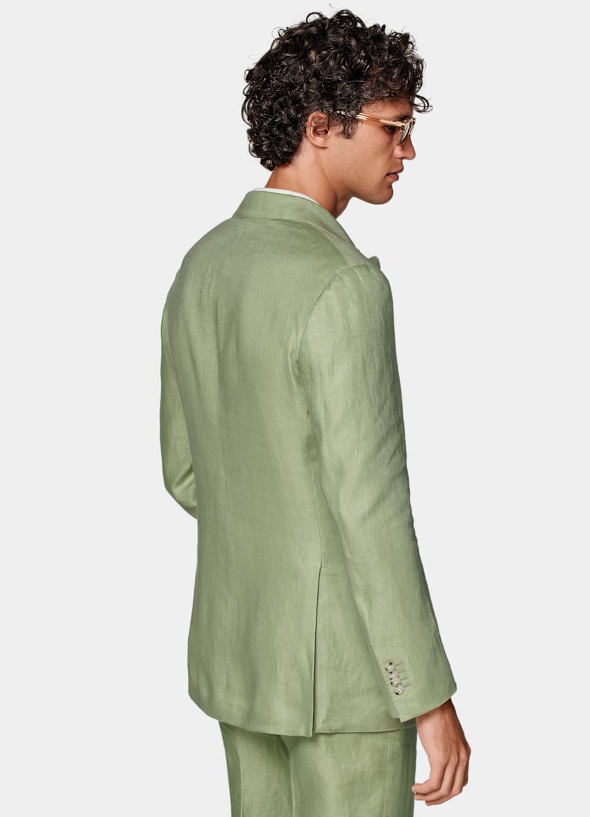 SUITSUPPLY Pur lin - Leomaster, Italie Costume Havana coupe Tailored vert clair