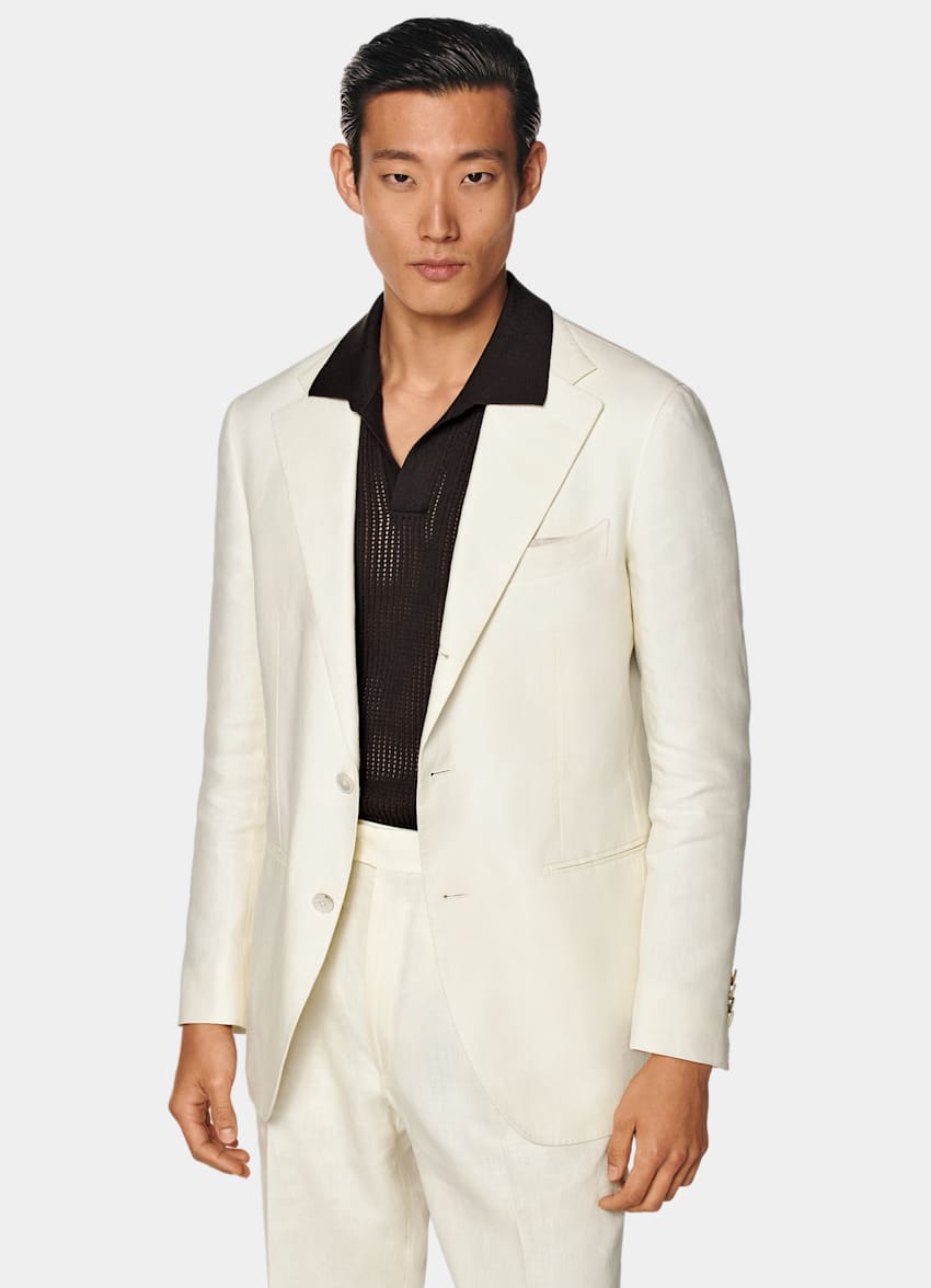 SUITSUPPLY Pure Linen by Baird McNutt, United Kingdom Off-White Roma Suit