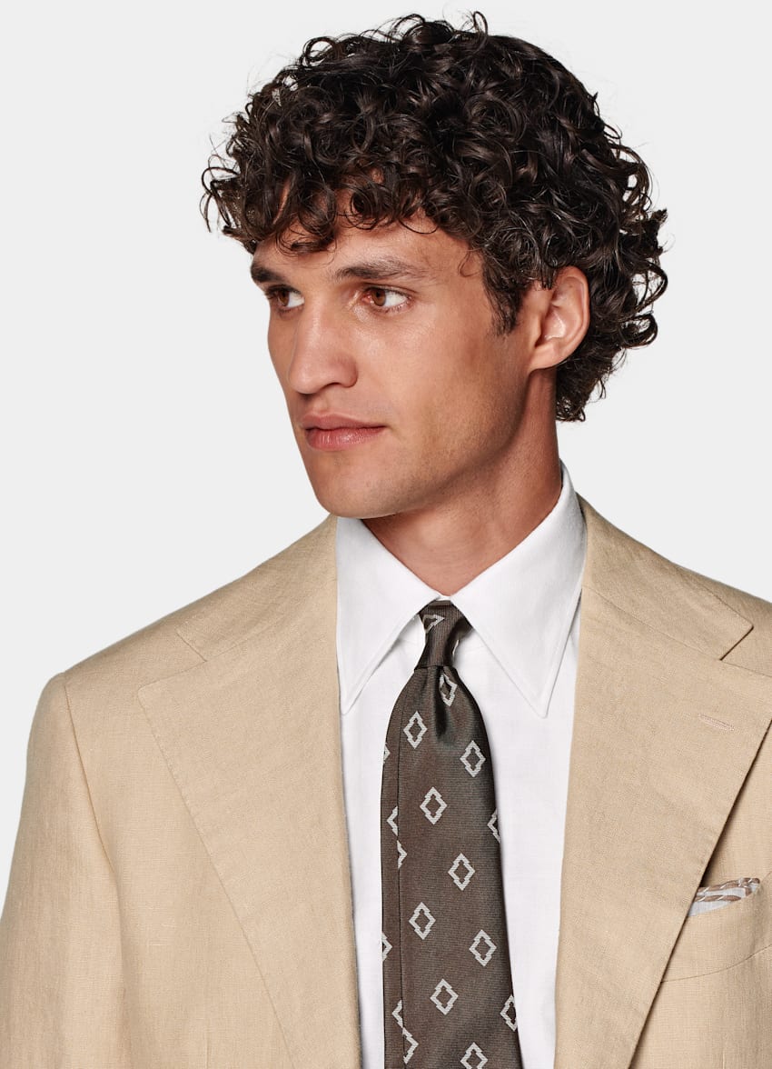 SUITSUPPLY Pure Linen by Leomaster, Italy Sand Roma Suit