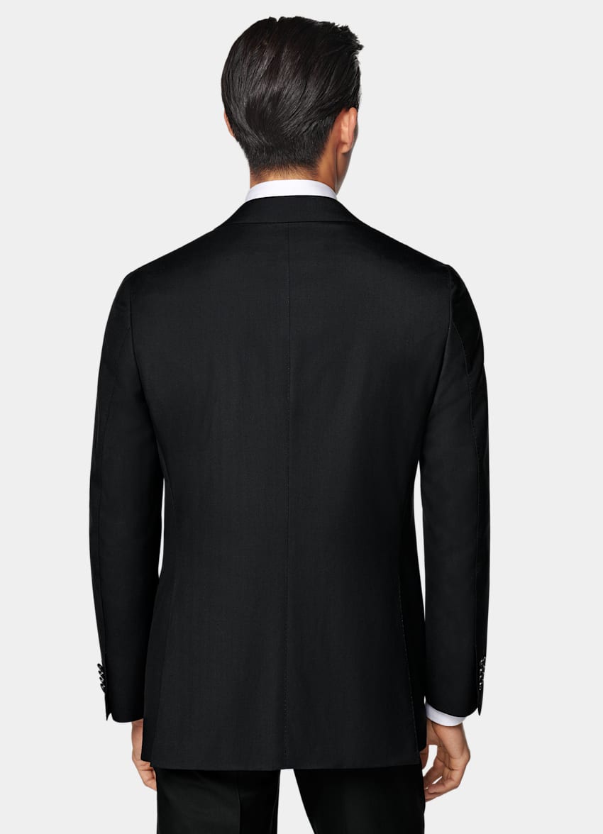 SUITSUPPLY All Season Pure S150's Wool by E.Thomas, Italy Black Tailored Fit Havana Suit