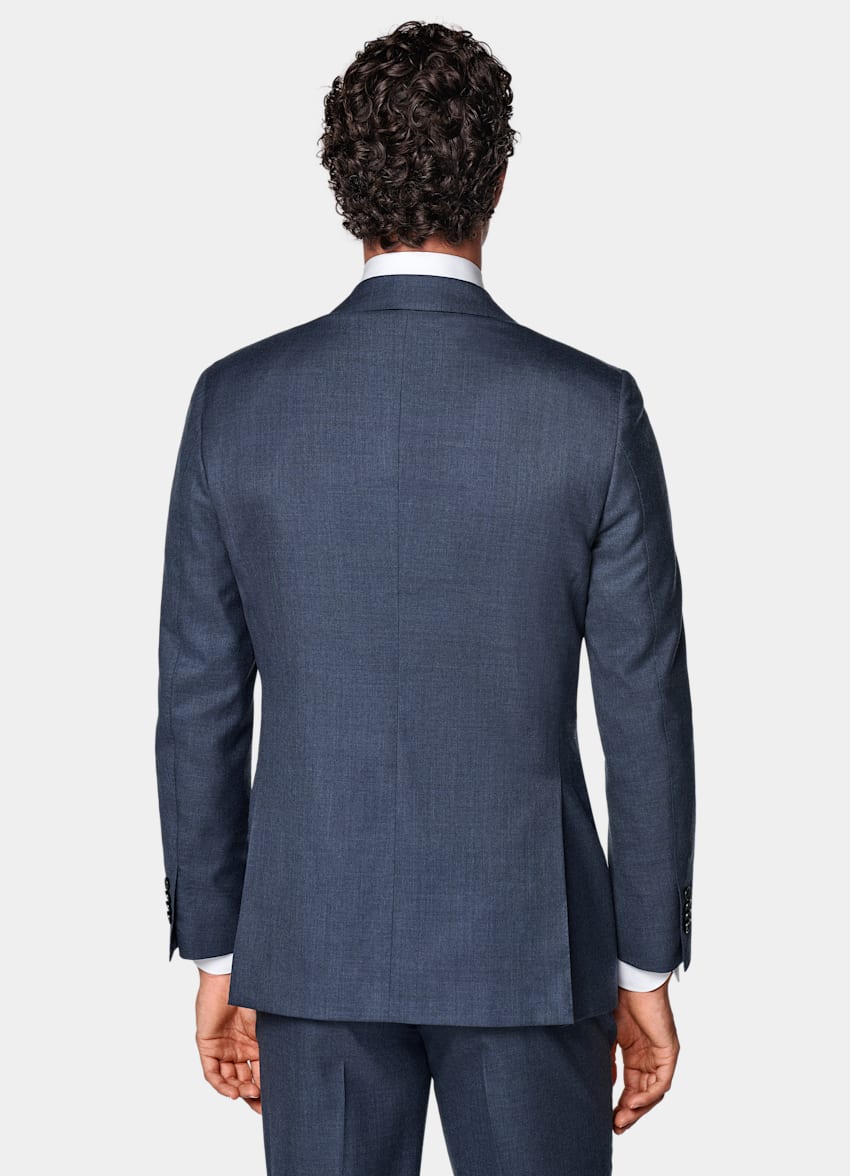 SUITSUPPLY All season Pura lana S130's - E.Thomas, Italia Abito Havana blu tailored fit