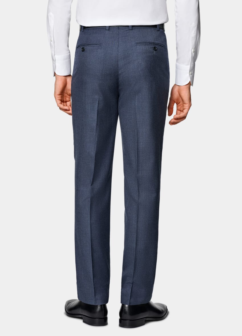 SUITSUPPLY All season Pura lana S130's - E.Thomas, Italia Abito Havana blu tailored fit