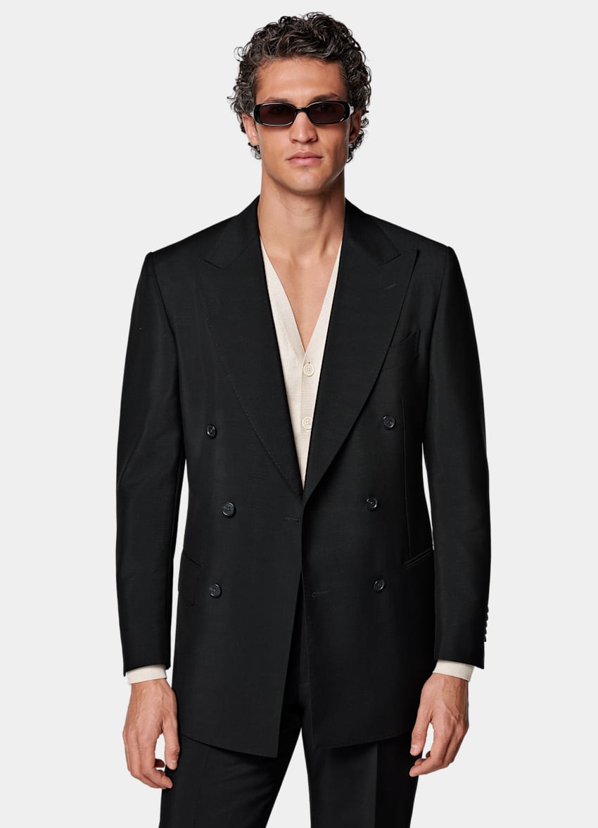 SUITSUPPLY All season Lana mohair - Vitale Barberis Canonico, Italia Abito Milano nero tailored fit