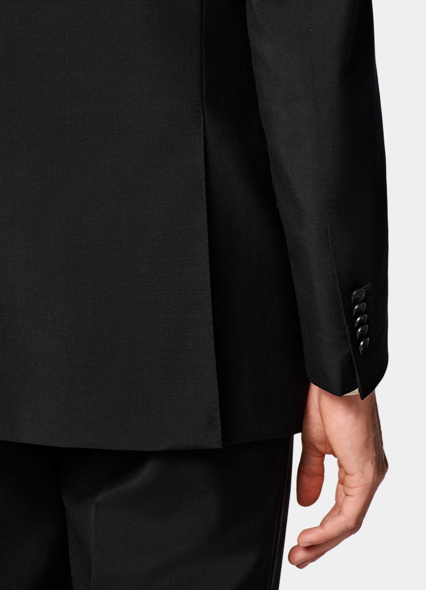 SUITSUPPLY All season Lana mohair - Vitale Barberis Canonico, Italia Abito Milano nero tailored fit