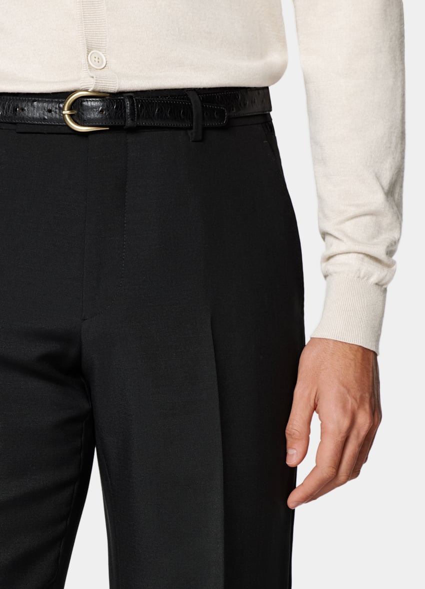 SUITSUPPLY All season Lana mohair - Vitale Barberis Canonico, Italia Abito Milano nero tailored fit
