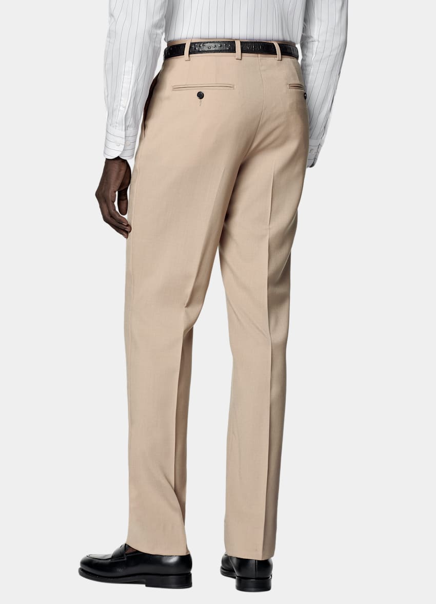 SUITSUPPLY All Season Wool Mohair by Botto Giuseppe, Italy Mid Brown Tailored Fit Milano Suit