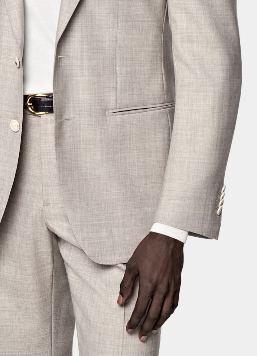 SUITSUPPLY All season Pura lana tropicale - Vitale Barberis Canonico, Italia Abito Havana Perennial marrone chiaro tailored fit