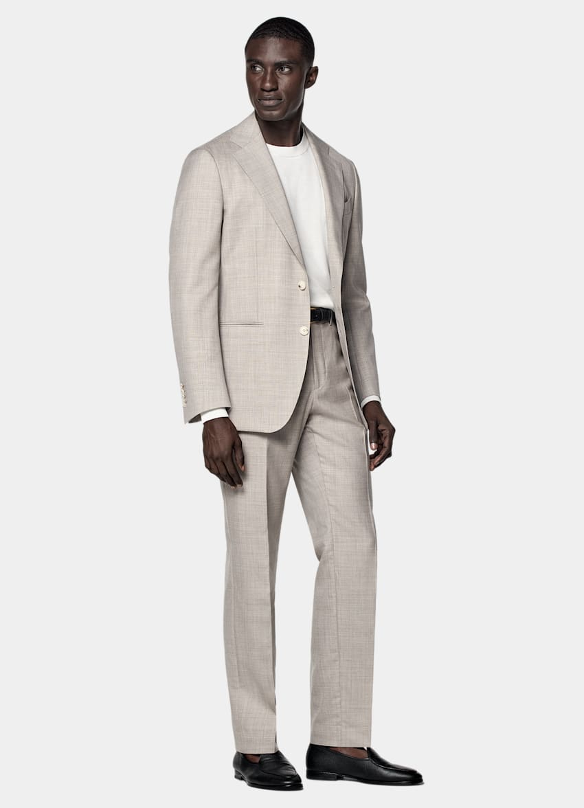SUITSUPPLY All season Pura lana tropicale - Vitale Barberis Canonico, Italia Abito Havana Perennial marrone chiaro tailored fit