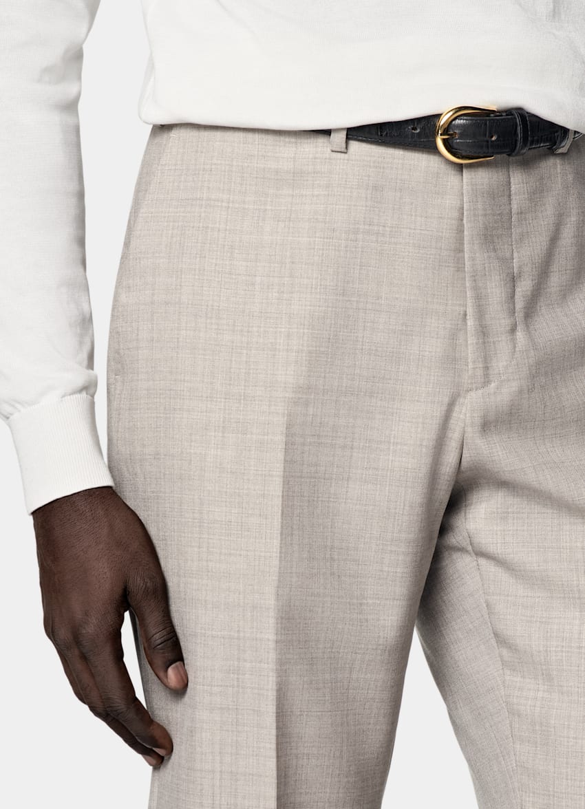 SUITSUPPLY All season Pura lana tropicale - Vitale Barberis Canonico, Italia Abito Havana Perennial marrone chiaro tailored fit