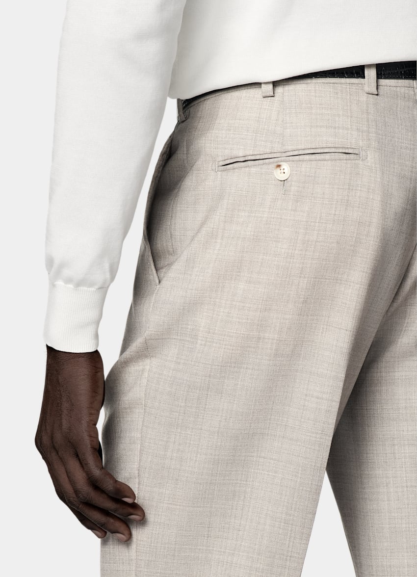 SUITSUPPLY All season Pura lana tropicale - Vitale Barberis Canonico, Italia Abito Havana Perennial marrone chiaro tailored fit