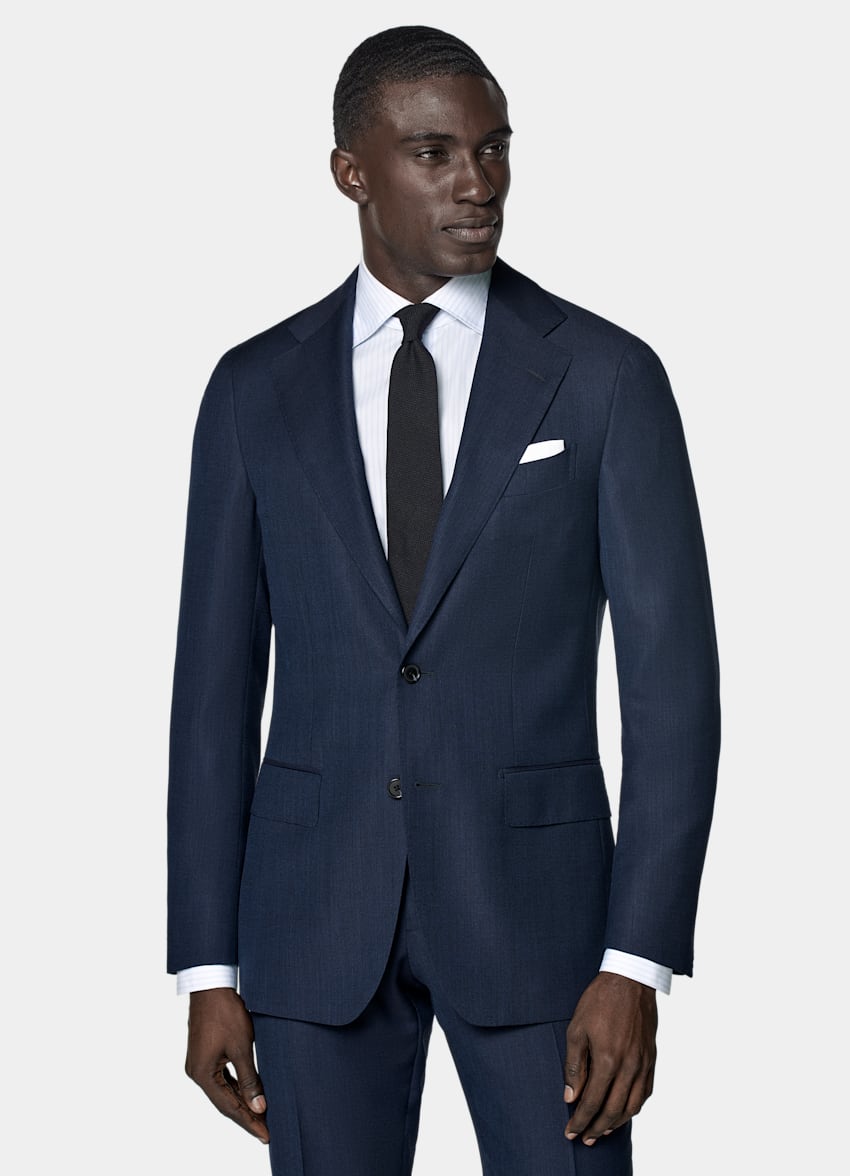 SUITSUPPLY All season Pura lana S110's - Reda, Italia Abito Havana Perennial blu navy tailored fit