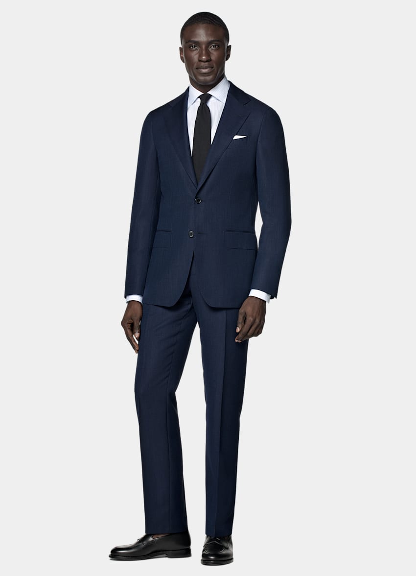 SUITSUPPLY All season Pura lana S110's - Reda, Italia Abito Havana Perennial blu navy tailored fit