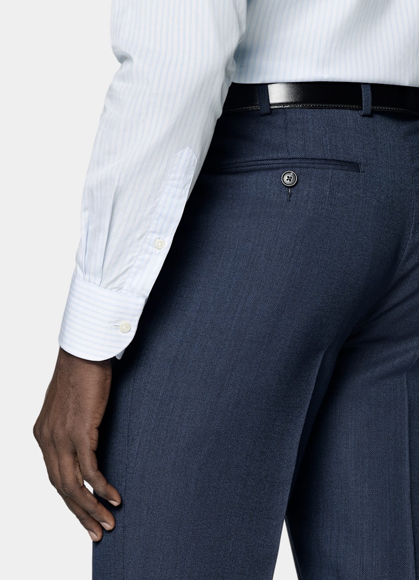 SUITSUPPLY All season Pura lana S110's - Reda, Italia Abito Havana Perennial blu navy tailored fit