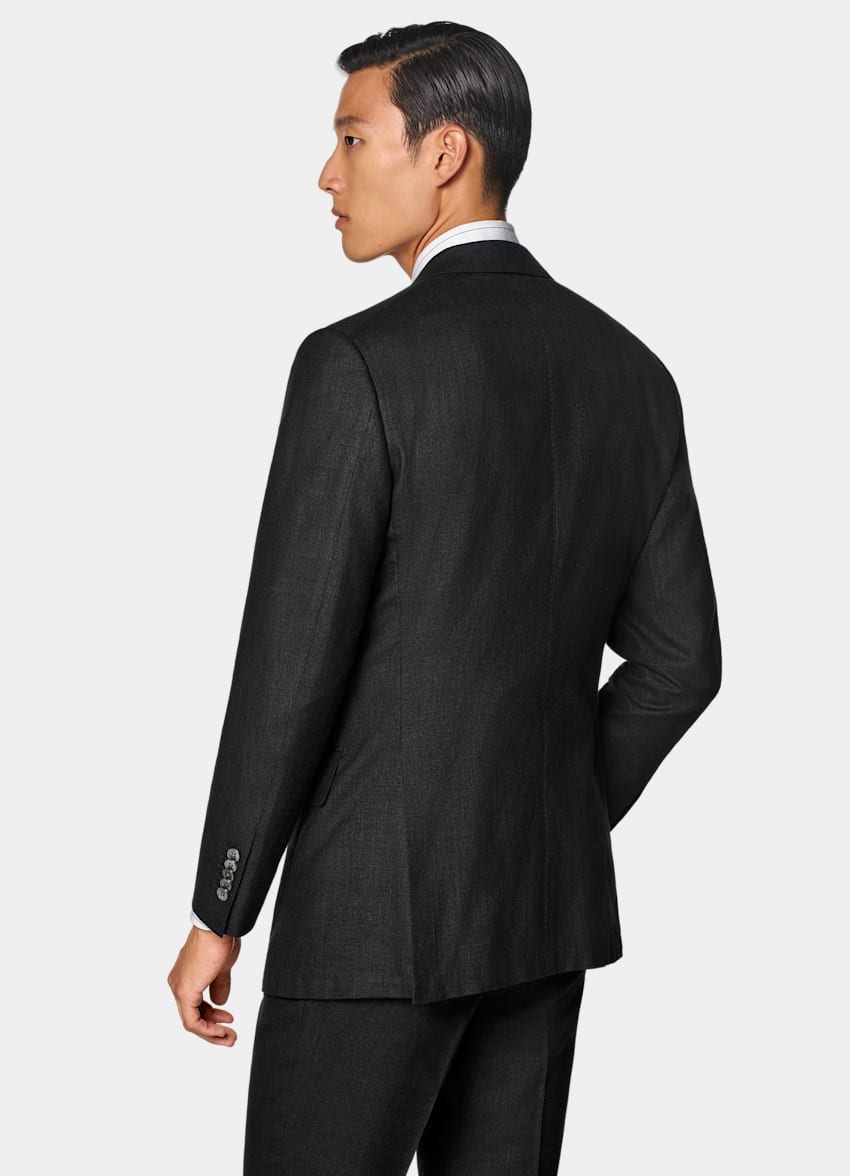 SUITSUPPLY Estate Lana, seta e lino - E.Thomas, Italia Abito Milano nero tailored fit