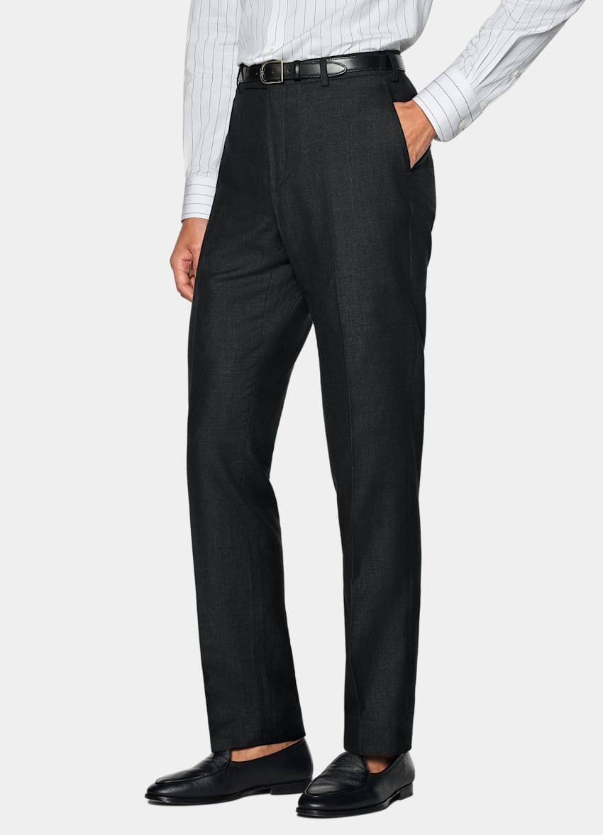 SUITSUPPLY Estate Lana, seta e lino - E.Thomas, Italia Abito Milano nero tailored fit
