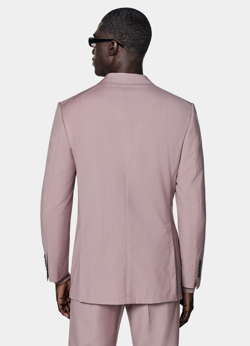 SUITSUPPLY All Season Wełna/moher - mieszanka od Rogna, Włochy Garnitur Milano tailored fit fioletowy
