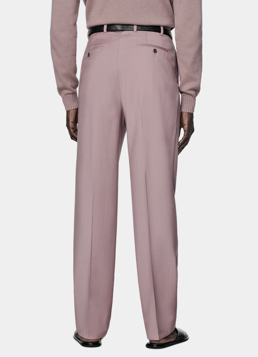 SUITSUPPLY All Season Wełna/moher - mieszanka od Rogna, Włochy Garnitur Milano tailored fit fioletowy