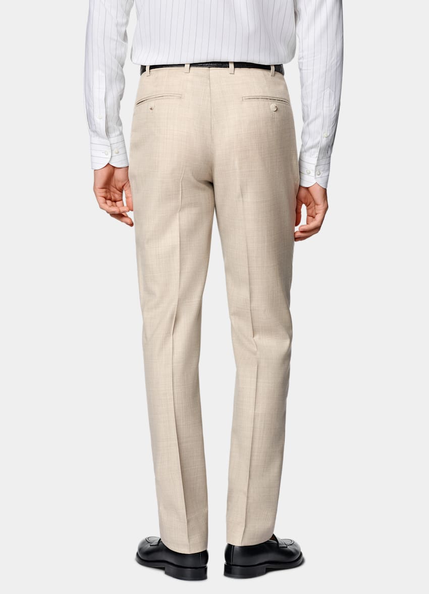 SUITSUPPLY All season Pura lana S130's - Delfino, Italia Abito Havana color sabbia tailored fit