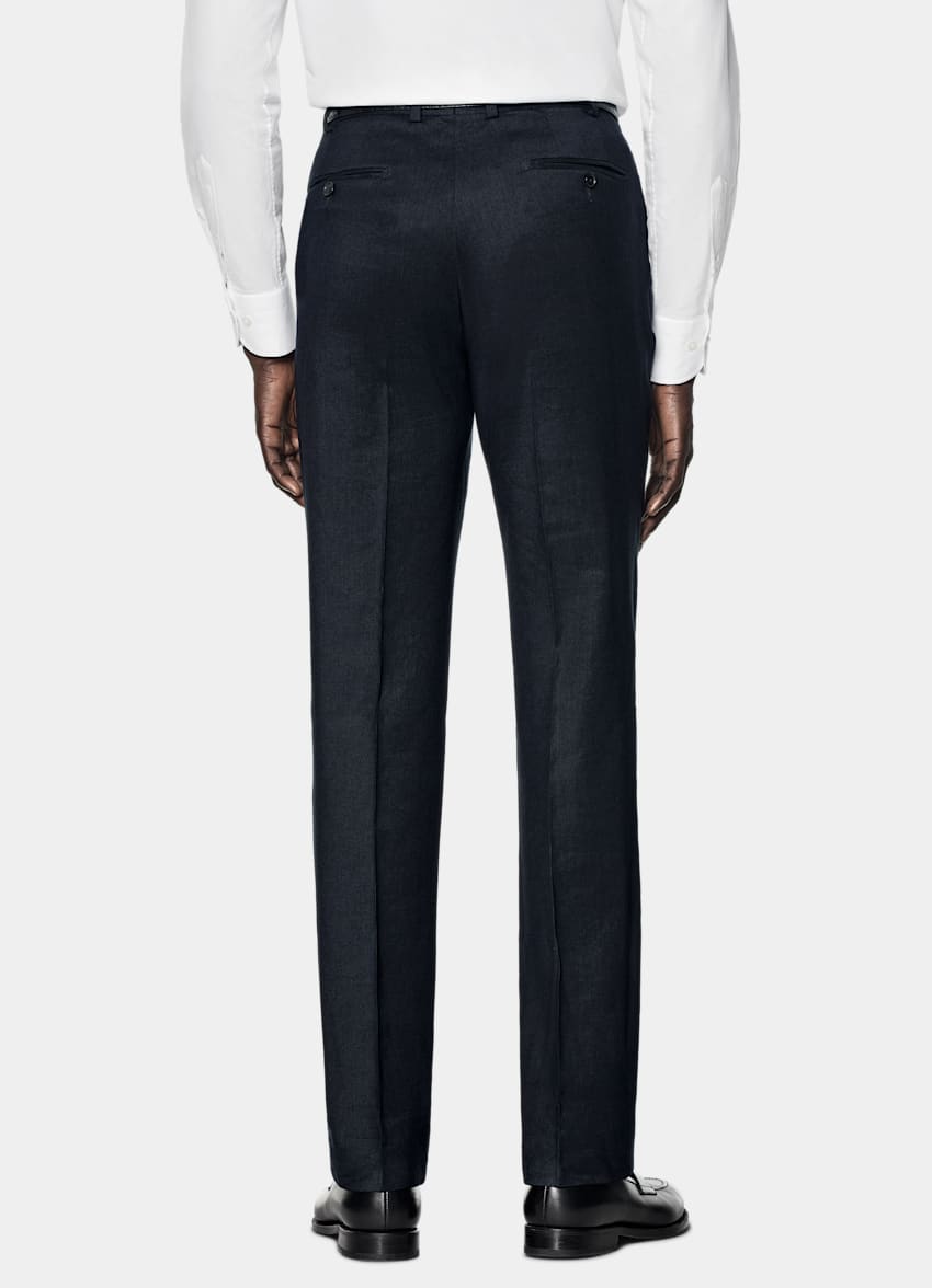 SUITSUPPLY Estate Lino e lana - Rogna, Italia Abito Milano blu navy tailored fit