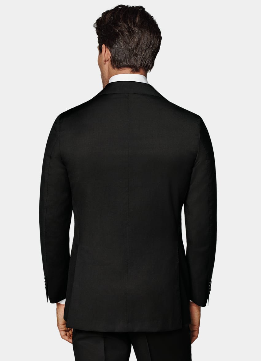 SUITSUPPLY Pura lana S110s de Reda, Italia Traje Perennial Havana negro corte Tailored