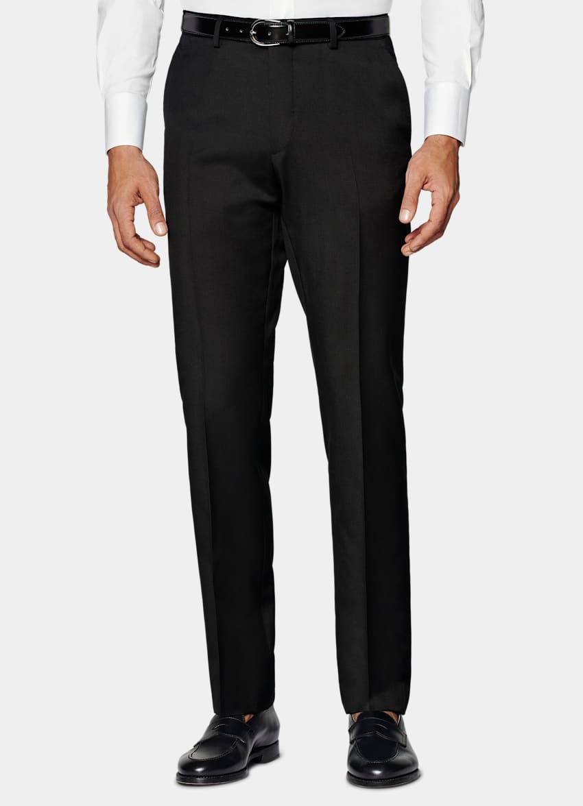 SUITSUPPLY All Season Pure S110's Wool by Reda, Italy Black Perennial Tailored Fit Havana Suit