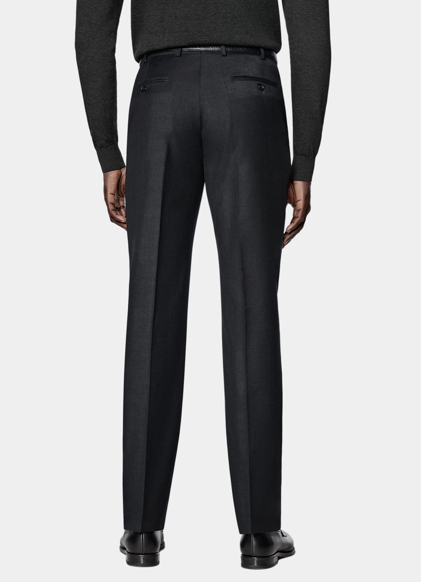 SUITSUPPLY All Season Pure Wool by Reda, Italy Dark Grey Perennial Tailored Fit Havana Suit