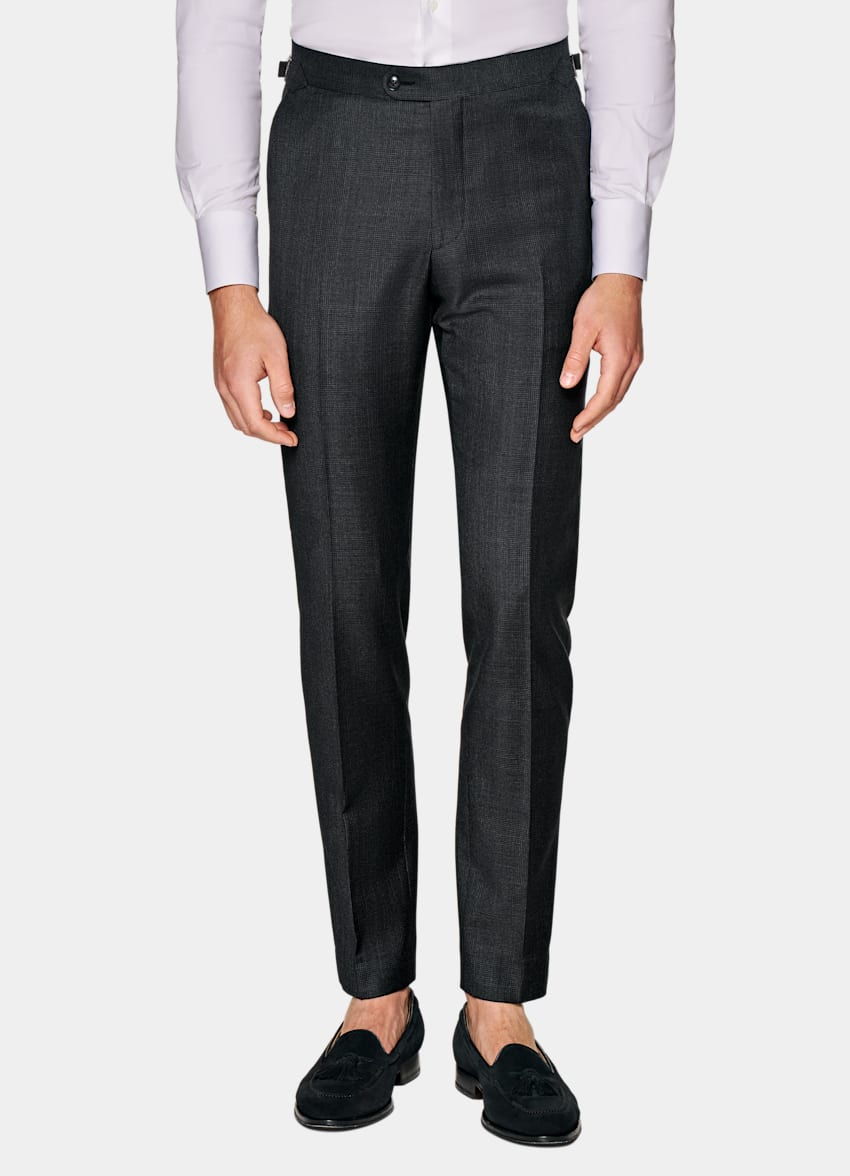Dark Grey Checked Havana Suit in Pure S110's Wool | SUITSUPPLY US
